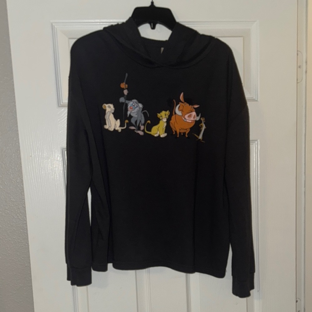 Disney Black Kids Hoodie with Lion King Characters